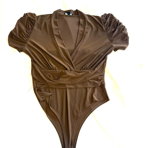 Brown One Piece Bodysuit - Picture 1 of 5